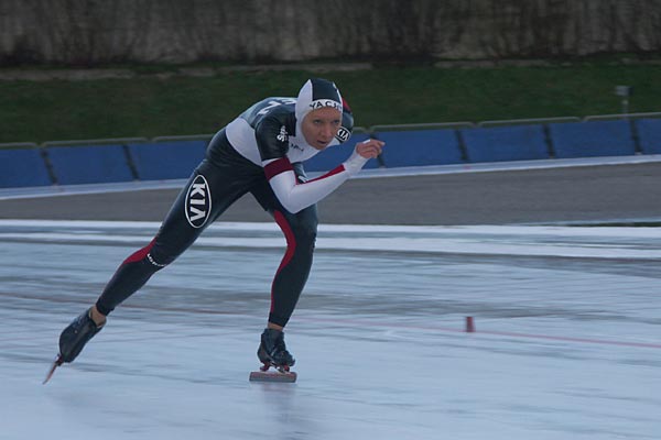 Swedish Championships 2006, speed skating, ice, Cathrine Grage.