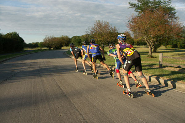 Inline skating with Team Rainbo, Chicago.