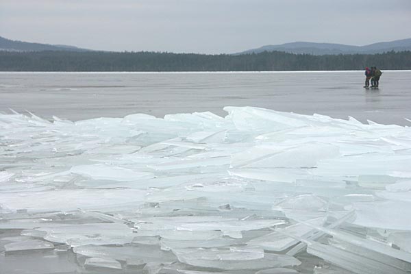 Ice skating on Lake Siljan
