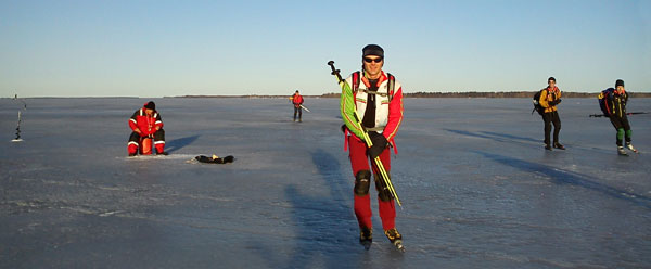 Örebrotur 2011 ice skating långfärdsskridsko