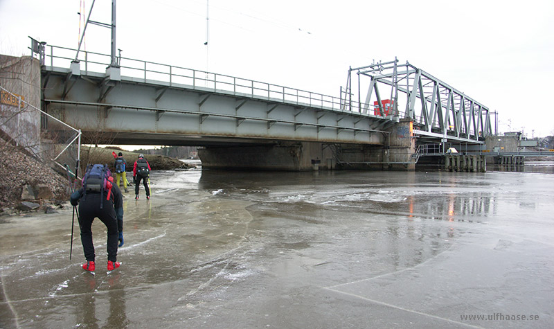 Ice skating on Lake Mälaren 2015.