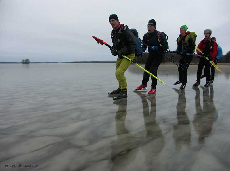 Ice skating on Lake Mälaren 2015.