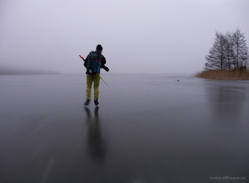 Ice skating in the Stockholm area, 2015.