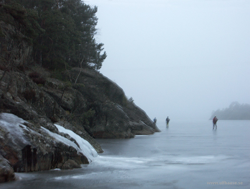 Ice skating in the Stockholm area, 2015.