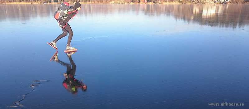 Ice skating in the Stockholm area, 2015.