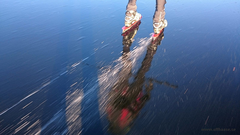 Ice skating in the Stockholm area, 2015.