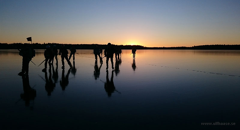 Ice skating in the Stockholm area, 2015.