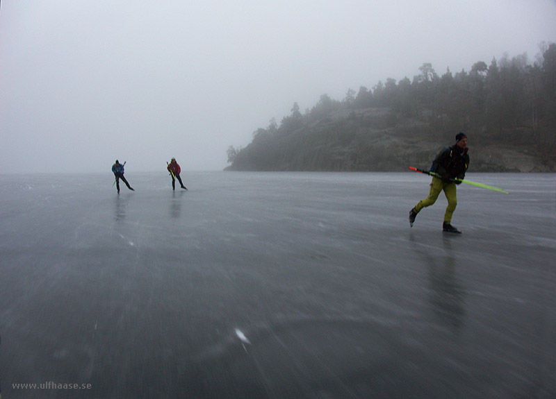 Ice skating in the Stockholm area, 2015.