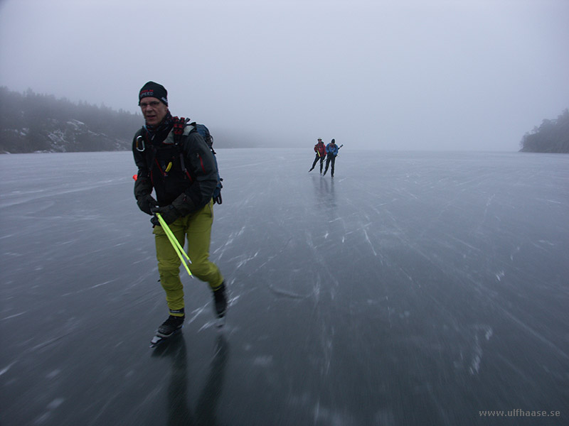 Ice skating in the Stockholm area, 2015.