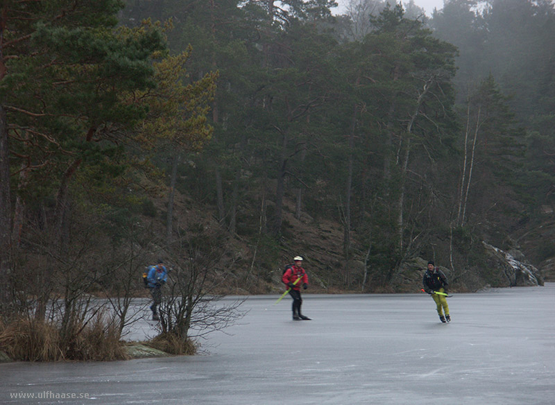 Ice skating in the Stockholm area, 2015.