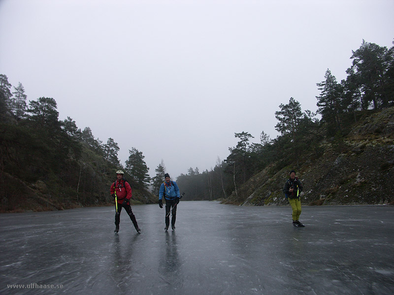 Ice skating in the Stockholm area, 2015.