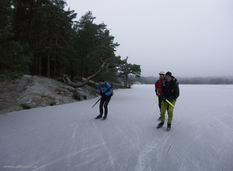 Ice skating in the Stockholm area, 2015.