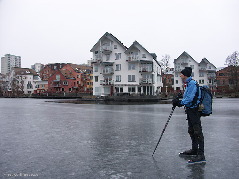 Ice skating in the Stockholm area, 2015.