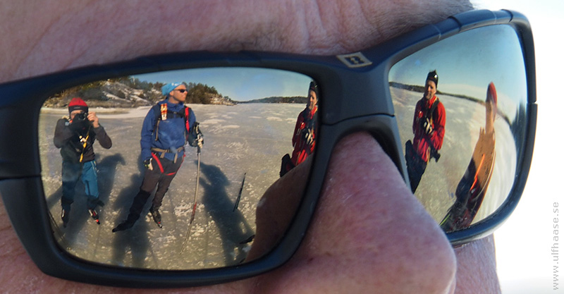 Ice skating in the Stockholm archipelago.