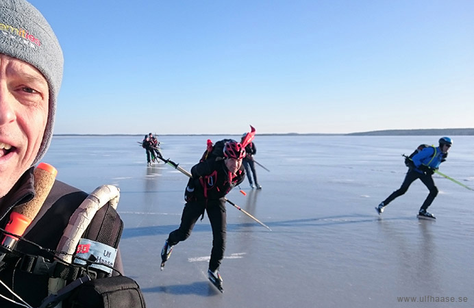 Ice skating on Lake Mälaren.