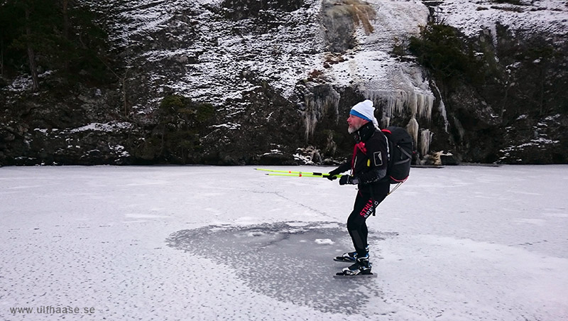 Ice skating on Lake Mälaren.