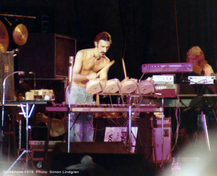 Frank Zappa in Stockholm 1978. Photo: Simon Lindgren.