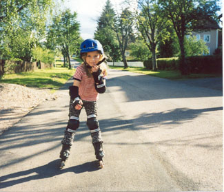 Inline skating.