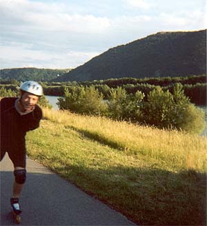 Donauinsel Vienna/Wien, inline skating