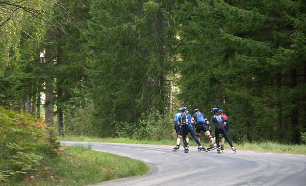 An autumn tour in Roslagen on inline skates.