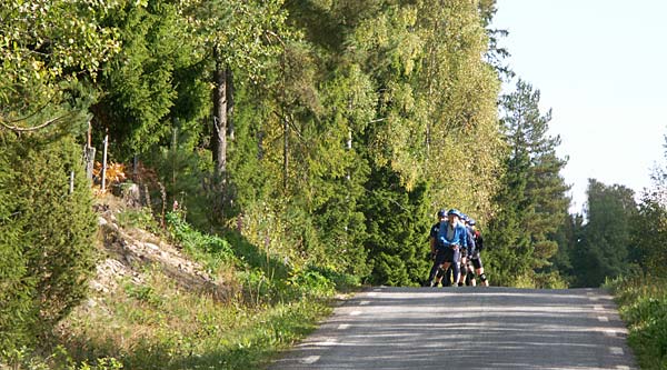 An autumn tour in Roslagen on inline skates.