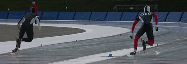 Swedish Championships 2006, speed skating, ice, Joel Eriksson and Oliver Sundberg.