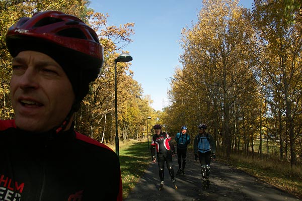 An autumn tour on inline skates