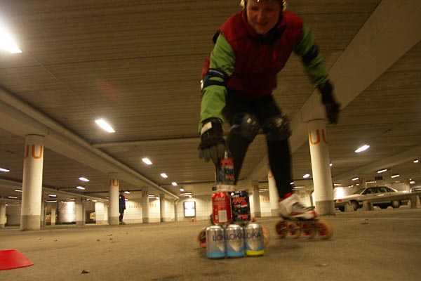 Lucia inline skating.