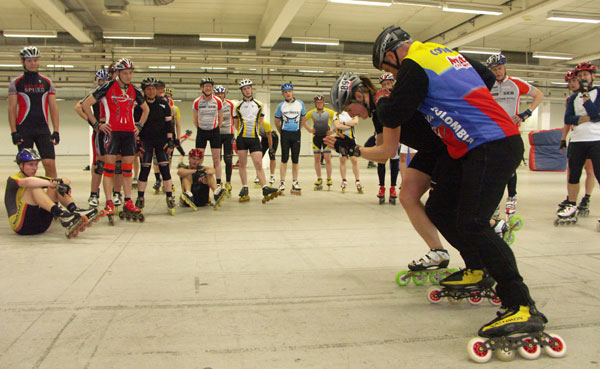 Inline skating camp with Christophe Audoire, Örebro 2009.