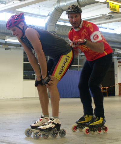 Inline skating camp with Christophe Audoire, Örebro 2009.