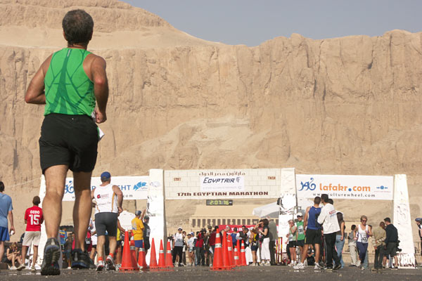 Egyptian Marathon, Luxor 2010, inline skating.