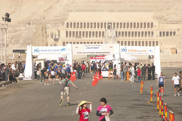 Egyptian Marathon, Luxor 2010, inline skating.