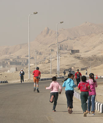 Egyptian Marathon, Luxor 2010, inline skating.