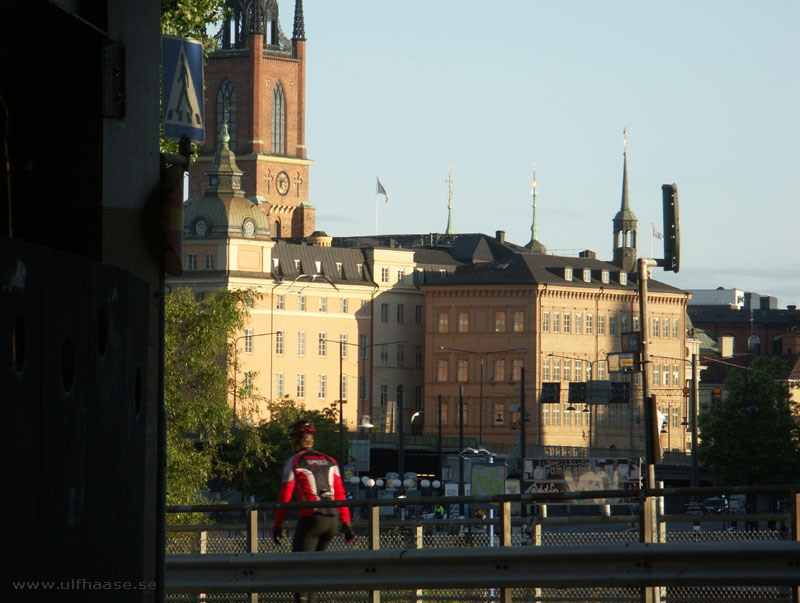 Morning skating on inlines in Stockholm.