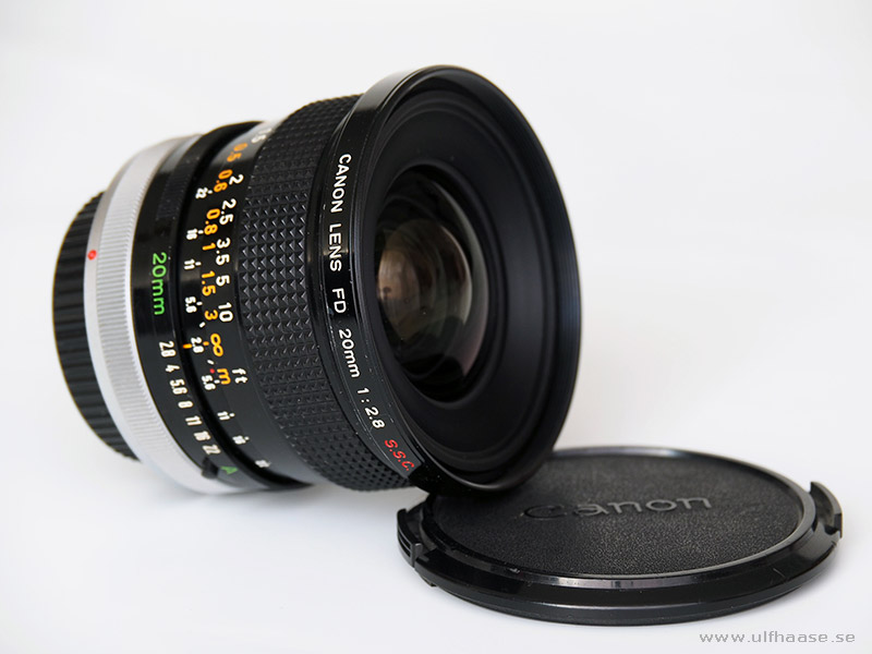 Canon lens FD 20mm f/2.8 S.S.C.