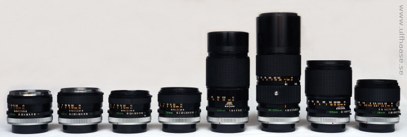 Canon FD lenses