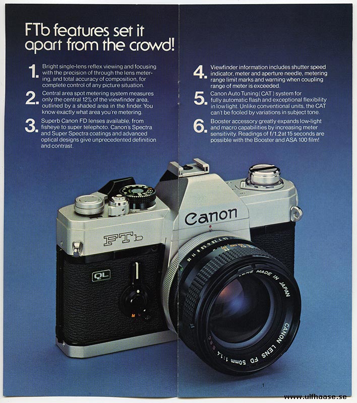 Canon FTb-N brochure