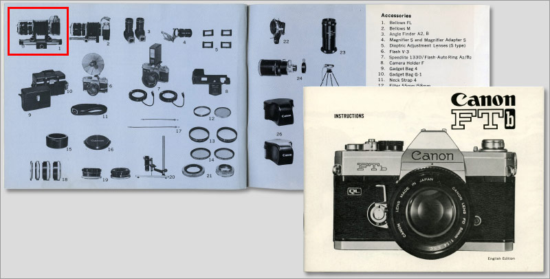 Canon FTb manual July 1973