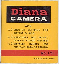 Origial box for Diana camera