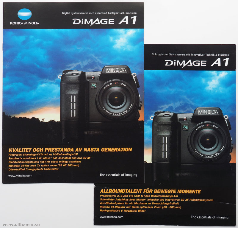 Konica Minolta Dimage A1 brochure