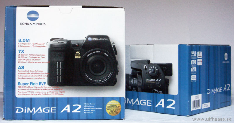 Konica Minolta Dimage A2 original boxes