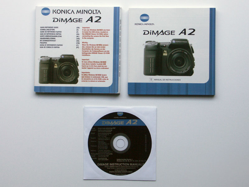 Konica Minolta Dimage A2 manual