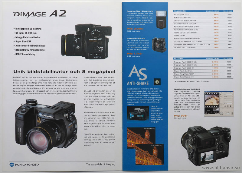 Konica Minolta Dimage brochure