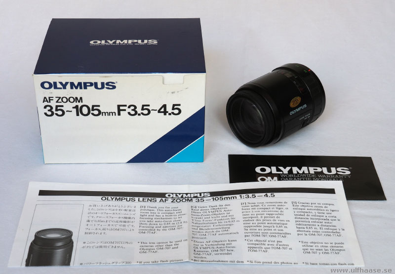 Lens Olympus AF Zoom 35-105mm f/3.5-4.5