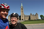 Michael Garvin and Ulf Haase inline skating in Ottawa 2012