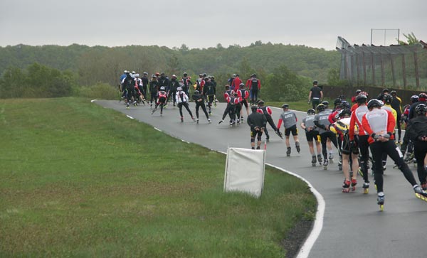 Sweden 12h Roller, Falkenberg, 12 hour skating relay.