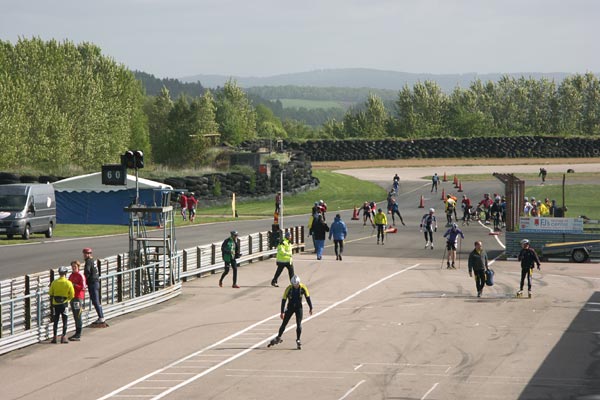 Sweden 12h Roller, Falkenberg, 12 hour skating relay.