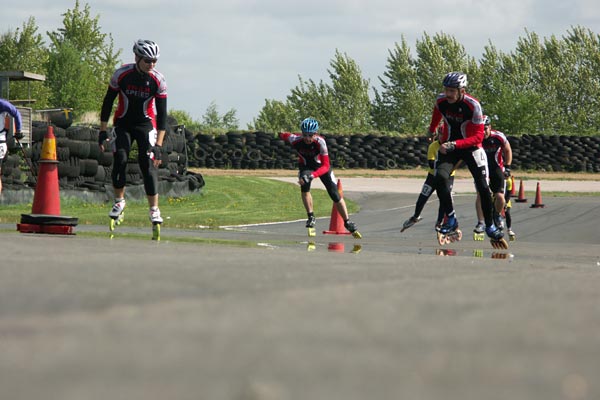 Sweden 12h Roller, Falkenberg, 12 hour skating relay.