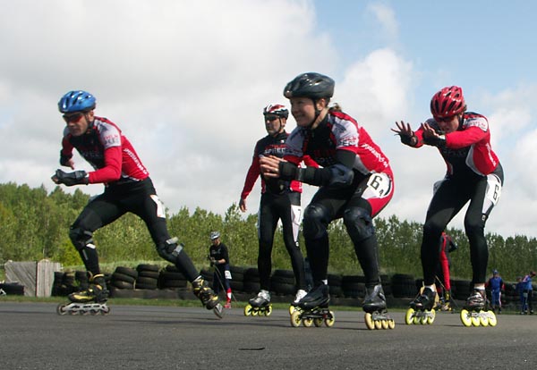 Sweden 12h Roller, Falkenberg, 12 hour skating relay.