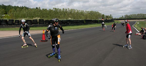 Sweden 12h Roller, Falkenberg, 12 hour skating relay.